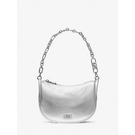 MICHAEL KORS Petit sac porté épaule Kendall en Argent