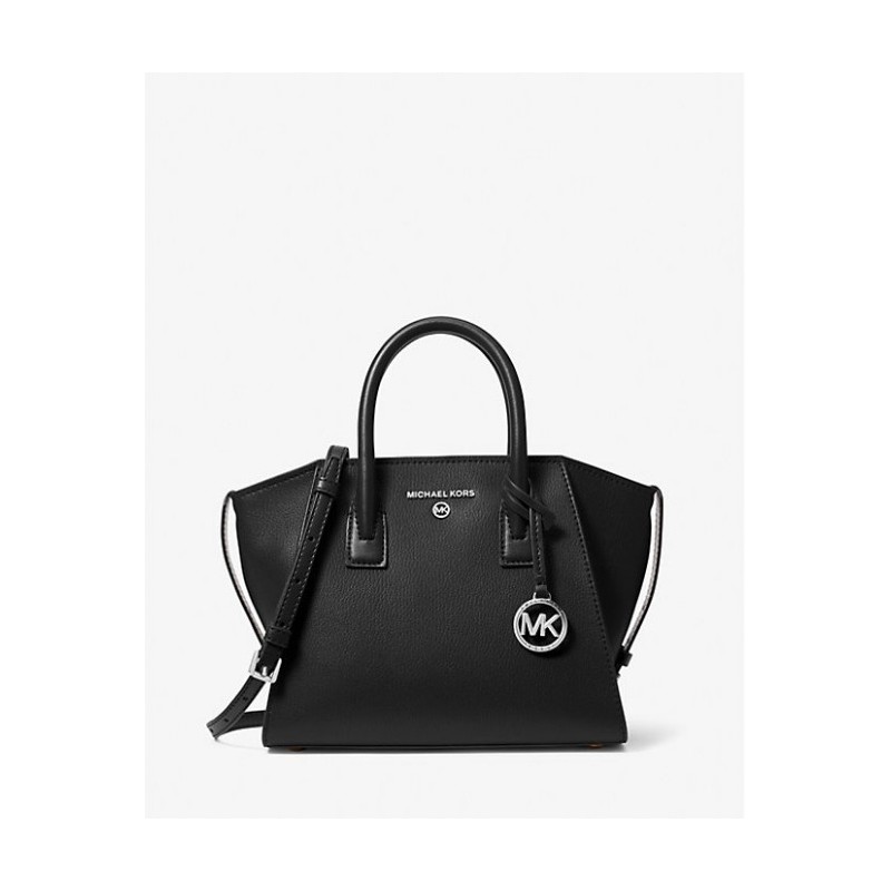 MICHAEL KORS
Petit sac Avril en cuir à glissière supérieure,Noir