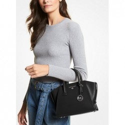 MICHAEL KORS
Petit sac Avril en cuir à glissière supérieure,Noir