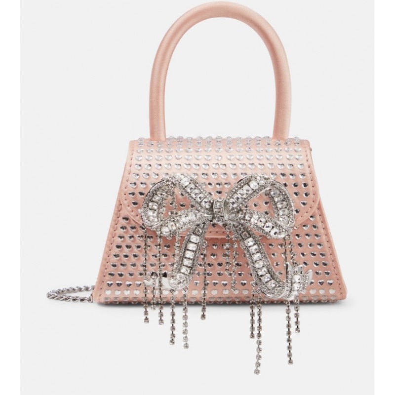 Sac à main brillant orné pour femme Rose