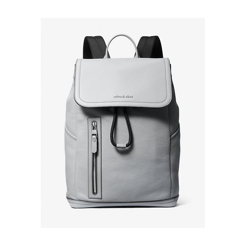 MICHAEL KORS HOMME Sac à dos Hudson fonctionnel en cuir grainé,Gris