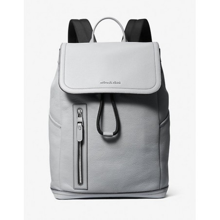 MICHAEL KORS HOMME Sac à dos Hudson fonctionnel en cuir grainé,Gris