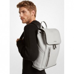 MICHAEL KORS HOMME Sac à dos Hudson fonctionnel en cuir grainé,Gris