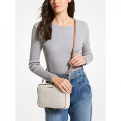 MICHAEL MICHAEL KORS
Grand sac à bandoulière Jet Set à logo,beige