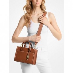 MICHAEL KORS
Petite besace Gigi en cuir avec surpiqûres,Marron