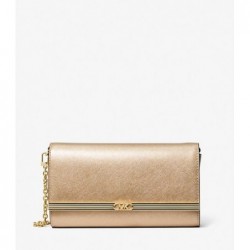 MICHAEL MICHAEL KORS
Grande pochette Mona en cuir métallisé