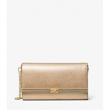 MICHAEL MICHAEL KORS
Grande pochette Mona en cuir métallisé