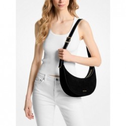 MICHAEL KORS Noir Sac à bandoulière Avra de taille moyenne en daim