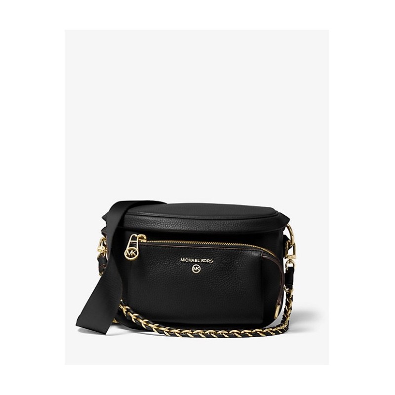 MICHAEL KORS Sac ceinture Slater de taille moyenne en cuir grainé