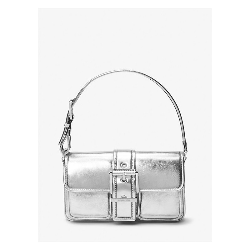 Michael Kors
Sac à bandoulière en cuir Colby moyen, argent