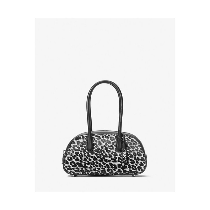 Michael Kors Petit sac Lulu en poil de vachette à imprimé léopard