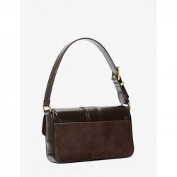 Sac bandoulière en cuir craquelé marron Michael Kors