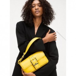 MICHAEL KORS Sac porté épaule Colby de taille moyenne en cuir,Jaune