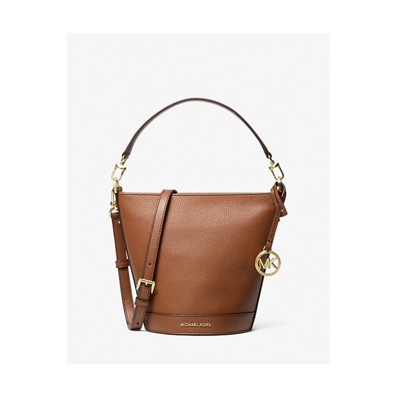 MICHAEL KORS Petit sac à bandoulière en cuir grainé Townsend,brun sac seau