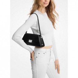 MICHAEL KORS Sac porté épaule Ludlow de taille moyenne en cuir,Noir