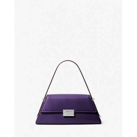 MICHAEL KORS Sac porté épaule Ludlow de taille moyenne en cuir,Violet