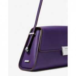 MICHAEL KORS Sac porté épaule Ludlow de taille moyenne en cuir,Violet