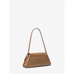 MICHAEL KORS Sac porté épaule Ludlow de taille moyenne en cuir,Brun