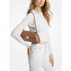 MICHAEL KORS Sac porté épaule Ludlow de taille moyenne en cuir,Brun