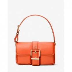 MICHAEL KORS Sac porté épaule Colby de taille moyenne en cuir,orange