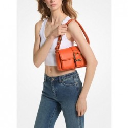 MICHAEL KORS Sac porté épaule Colby de taille moyenne en cuir,orange