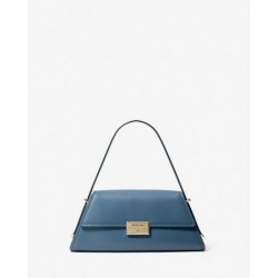 MICHAEL KORS Sac porté épaule Ludlow de taille moyenne en cuir,brume bleue