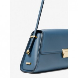 MICHAEL KORS Sac porté épaule Ludlow de taille moyenne en cuir,brume bleue