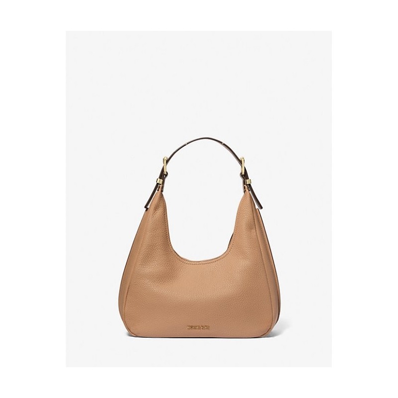 MICHAEL KORS Petit sac porté épaule bohème Nolita en cuir grainé,Camel