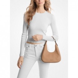 MICHAEL KORS Petit sac porté épaule bohème Nolita en cuir grainé,Camel