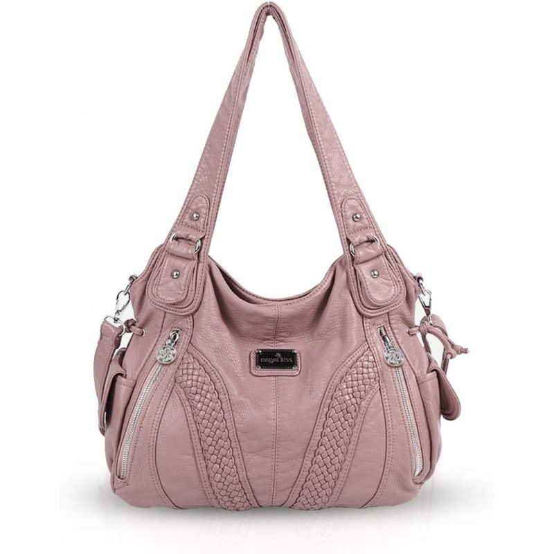 Sac a Main Epaule Cuir Souple Sac Bandouillere Femme Vintage Vintage Rose