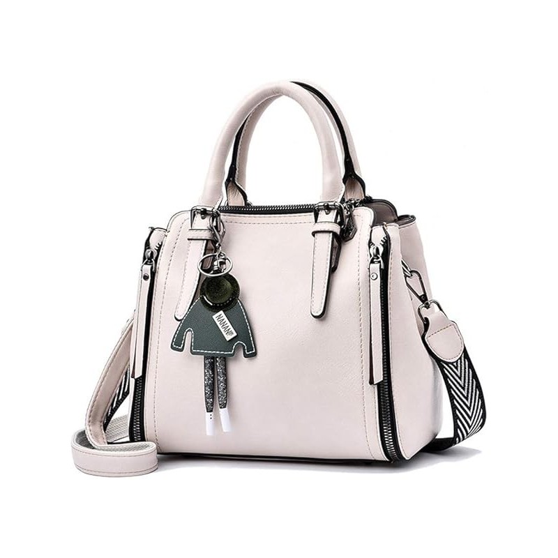 Femme Sac bandouliere Sacs a main Petit Cuir Sacs Menotte Sacoche Mode Blanc