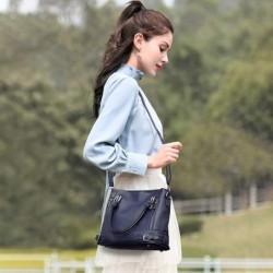 Sac à main bandouliere en Cuir PU Messenger Hobo Sac Fourre Tout Grande