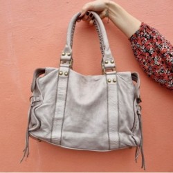 Sac cuir esprit Vintage, marque IT HIPPIE, couleur Beige