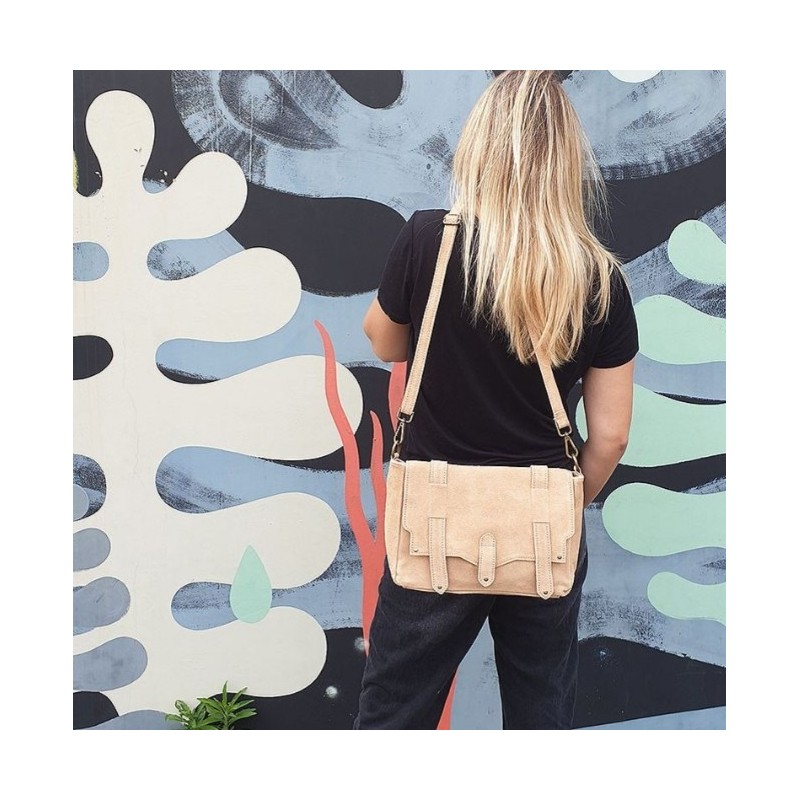 SAC BANDOULIÈRE MESSENGER BEIGE