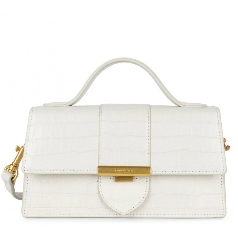 CROCO ILY SAC BAGUETTE BLANC