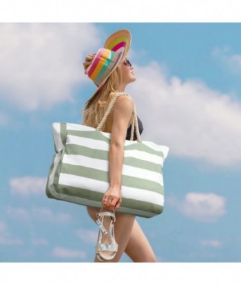 Sacs de plage Becokan pour femmes, grand sac fourre-tout de plage imperméable à fermeture éclair, sac de plage imperméable et résistant au sable, sac de piscine, grand sac fourre-tout