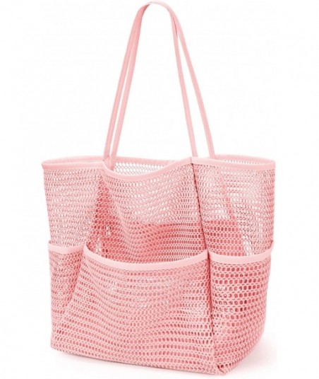 Sac de plage KPX avec mini poche, sacs fourre-tout de plage pour femmes, grands sacs de voyage pliables en maille pour piscine - Résistant au sable