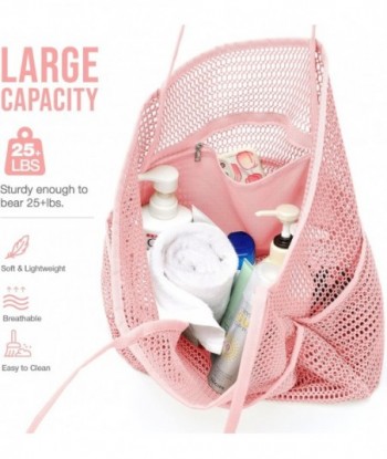 Sac de plage KPX avec mini poche, sacs fourre-tout de plage pour femmes, grands sacs de voyage pliables en maille pour piscine - Résistant au sable