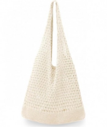 hatisan Sacs au crochet pour femmes Sac fourre-tout de plage d'été Sac fourre-tout esthétique Sac hippie Sac en tricot