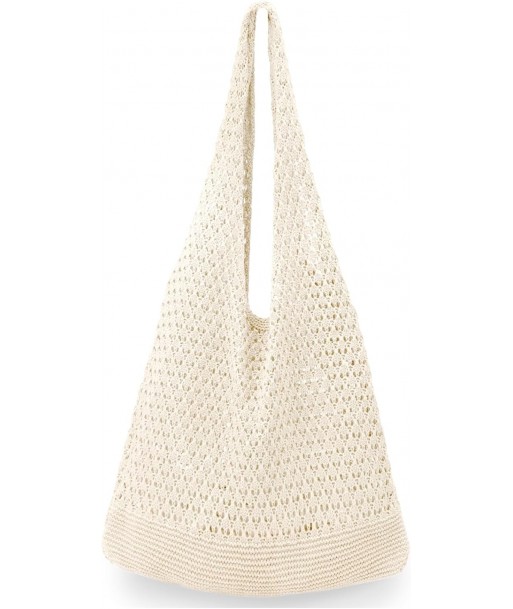 hatisan Sacs au crochet pour femmes Sac fourre-tout de plage d'été Sac fourre-tout esthétique Sac hippie Sac en tricot