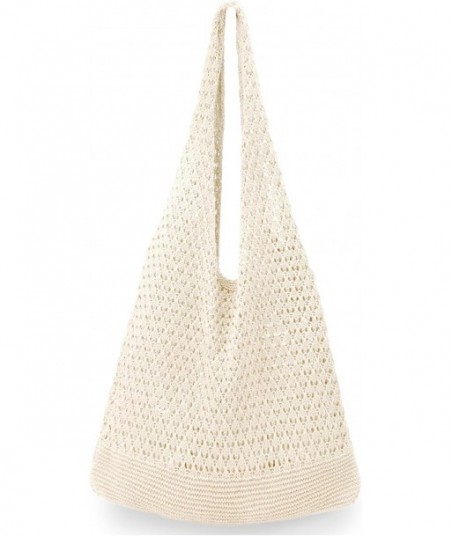 hatisan Sacs au crochet pour femmes Sac fourre-tout de plage d'été Sac fourre-tout esthétique Sac hippie Sac en tricot