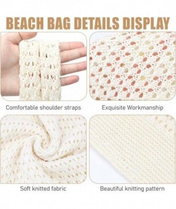 hatisan Sacs au crochet pour femmes Sac fourre-tout de plage d'été Sac fourre-tout esthétique Sac hippie Sac en tricot