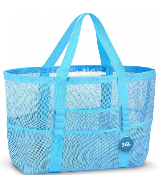 Sac de plage en maille AURUZA, sac fourre-tout imperméable et résistant au sable, sac de piscine, sac de croisière, essentiel de plage pour les vacances