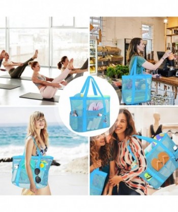 Sac de plage en maille AURUZA, sac fourre-tout imperméable et résistant au sable, sac de piscine, sac de croisière, essentiel de plage pour les vacances