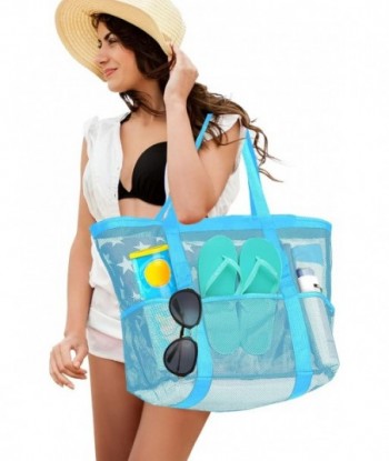 Sac de plage en maille AURUZA, sac fourre-tout imperméable et résistant au sable, sac de piscine, sac de croisière, essentiel de plage pour les vacances