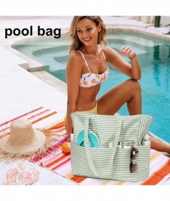 LEDAOU Grand sac fourre-tout de plage pour femme, imperméable, résistant au sable, fermeture éclair, pour piscine, salle de sport, épicerie, voyage, avec poche humide