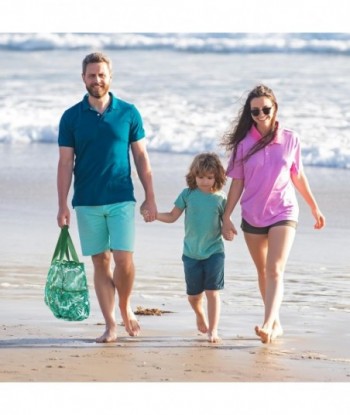 Sac de plage KUAK, sac fourre-tout de plage extra large en maille colorée avec fermeture éclair, 9 poches pour les courses, la piscine, les vacances en famille