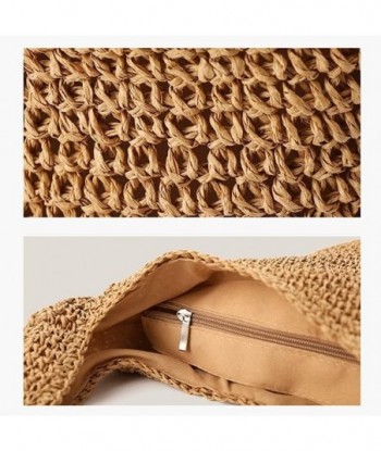 Sac à bandoulière en paille souple tissé à la main, grand sac fourre-tout à poignée en paille Boho, sac de plage d'été rétro, sac à main en rotin