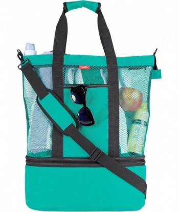 Sac de plage imperméable Odyseaco avec compartiment isotherme - Sacs de plage imperméables et résistants au sable pour femmes, sac de piscine et sac fourre-tout de plage