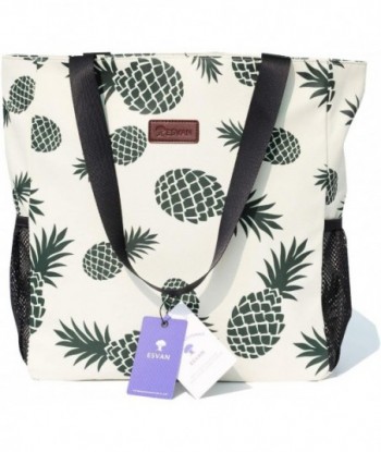 ESVAN Original Floral Résistant à l'eau Grand sac fourre-tout Sac à bandoulière pour salle de sport Plage Voyage Sacs quotidiens Mis à niveau